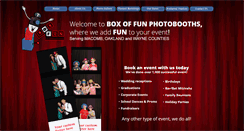 Desktop Screenshot of boxoffunphotobooths.com